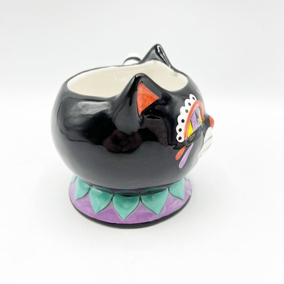 Blue Sky Clayworks Retro Halloween Black Cat Ceramic Mug Heather Goldminc *READ - Picture 6 of 8